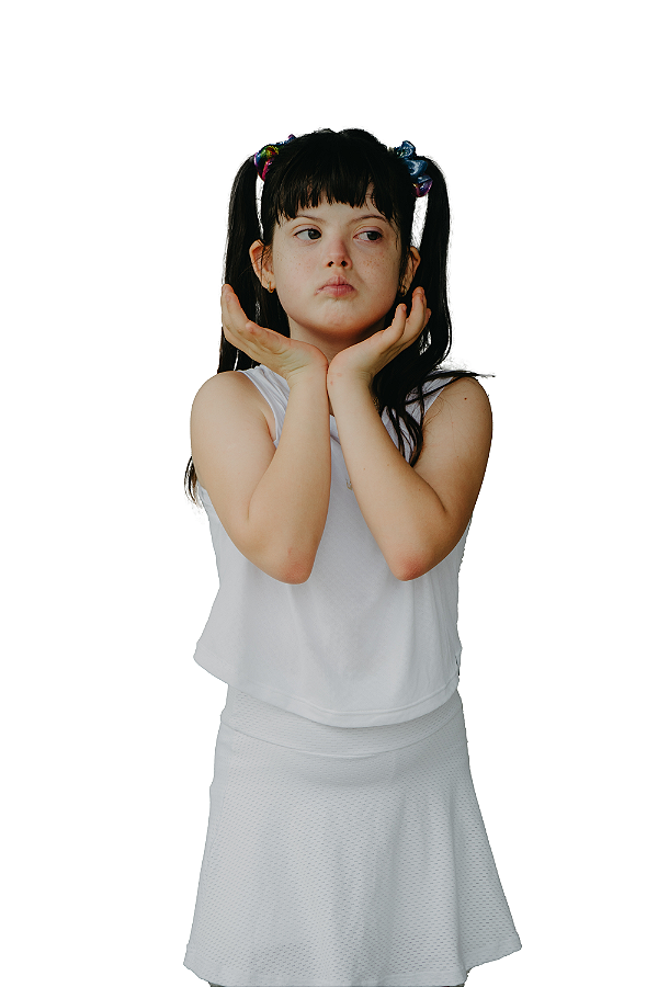 Saia Infantil Branca