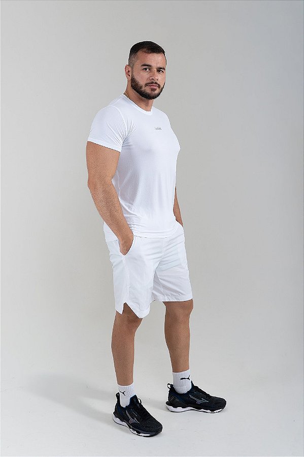 Bermuda Fit Masculina Branca