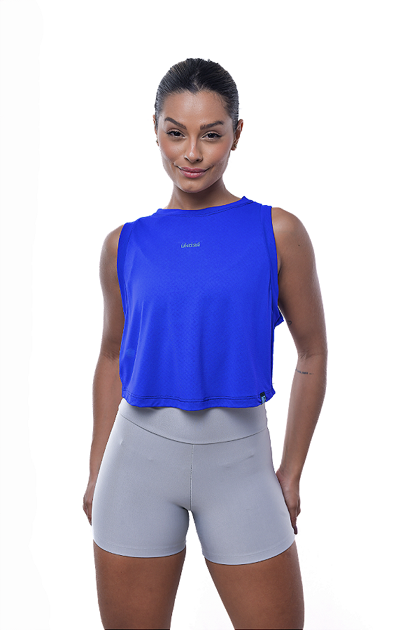 Cropped Basic Azul Royal