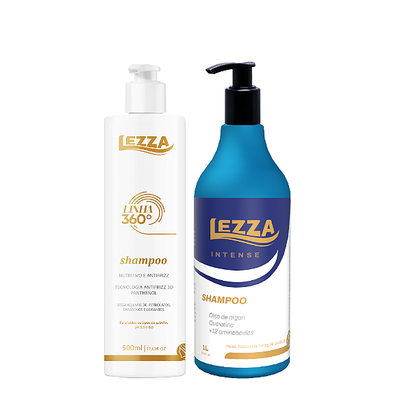 Kit Shampoo- Shampoo Intense 1L + Shampoo 360º 500mL