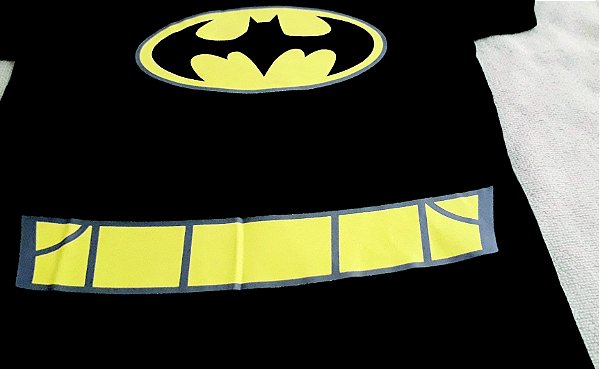 camiseta batman infantil teen titans original preta estampa desenho simbolo com cinto