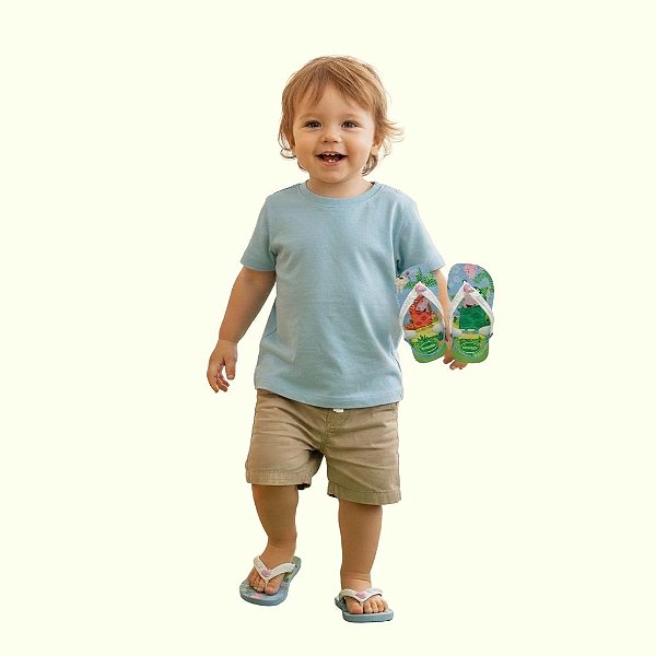 chinelo havaianas baby peppa pig divertida solado borracha antiderrapante vários tamanhos 17 a 21