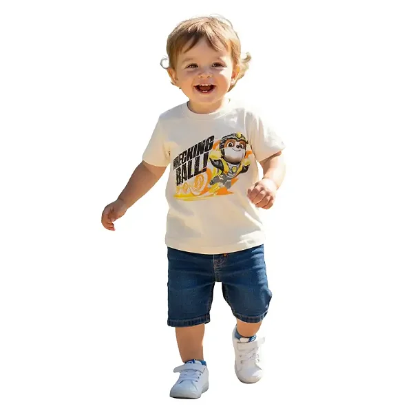 camiseta bebê patrulha canina menino 100% algodão confortável várias cores tamanhos 1 a 3 anos