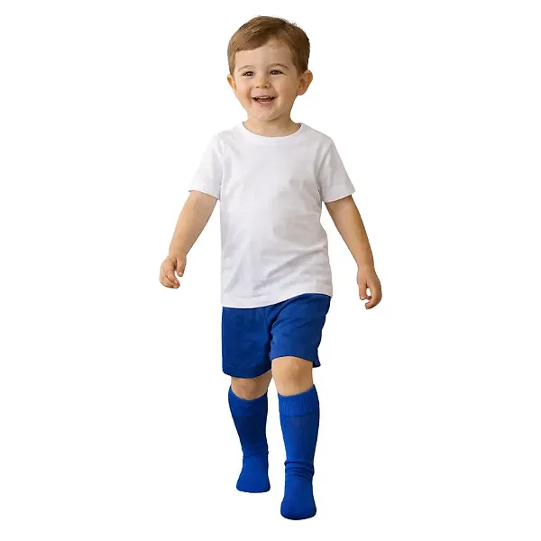 meião futebol infantil microfibra com poliamida cano longo várias cores tamanhos 27 ao 34