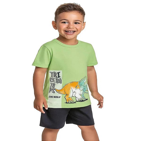 camiseta infantil menino dinossauro algodão macia confortável várias cores tamanhos 2 e 3 anos
