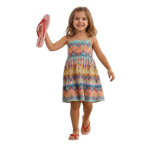 chinelo menina infantil ipanema tiras que simulam cordão textil solado borracha várias cores tamanhos 23 a 32