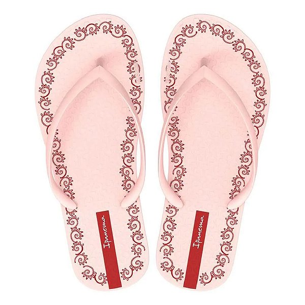 Chinelo infantil menina ipanema solado borracha estampa molduras de cerejas várias cores e tamanhos 23 a 32