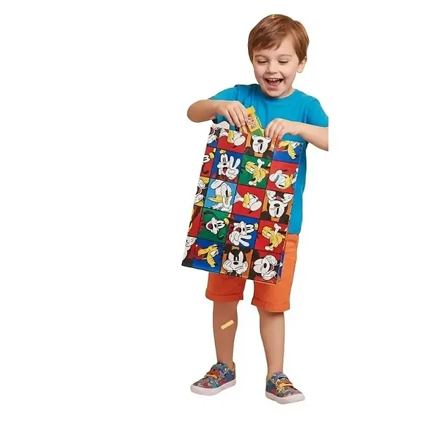 saco de presente mickey e amigos laminado estampa colorida unidade tamanho 20 x 29 cm