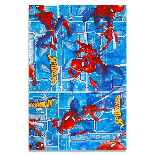 saco de presente homem aranha laminado azul unidade tamanho 45 x 59 cm