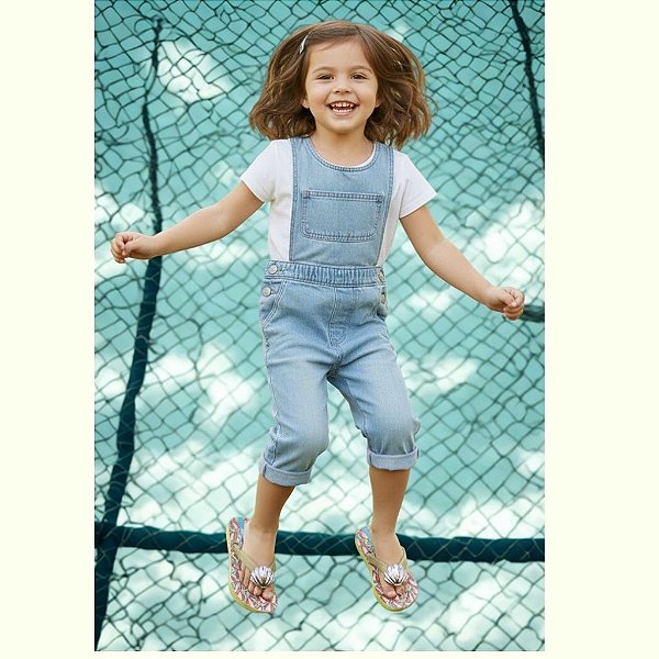 chinelo infantil menina temática sereia aplique de concha emborrachado antiderrapante tamanhos 23 a 32