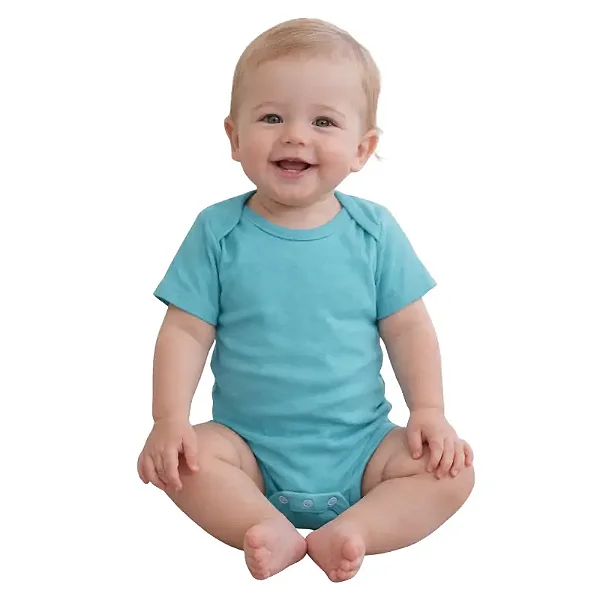 body algodão bebê liso unissex 100% algodão suedine manga curta várias cores tamanho G