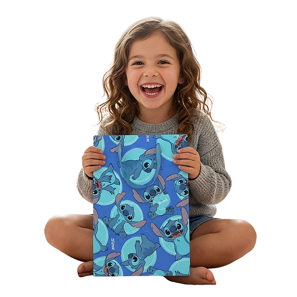 saco de presente infantil stitch personagem laminado para festas vários tamanhos