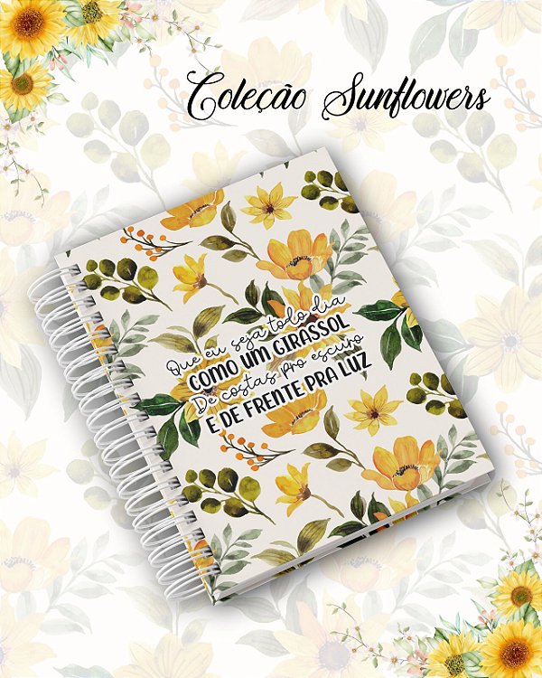 Agenda Coleção Sunflower