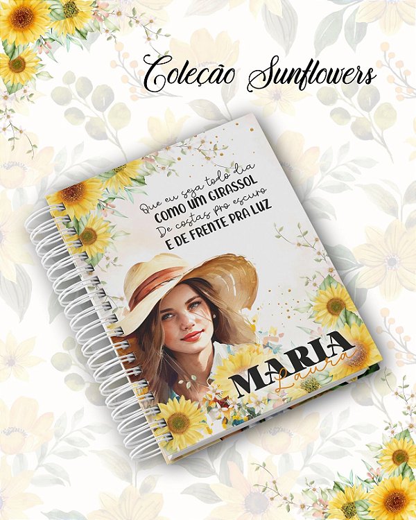 Agenda Coleção Sunflower.