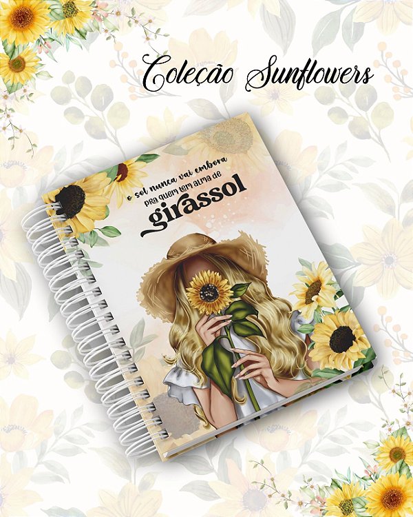 Agenda Coleção Sunflower.