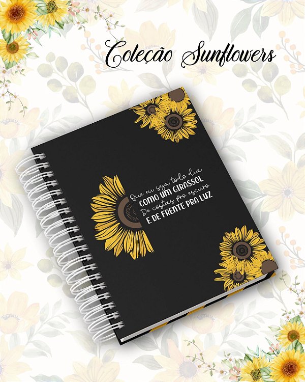 Agenda Coleção Sunflower.