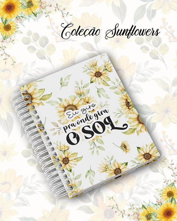 Agenda Coleção Sunflower.