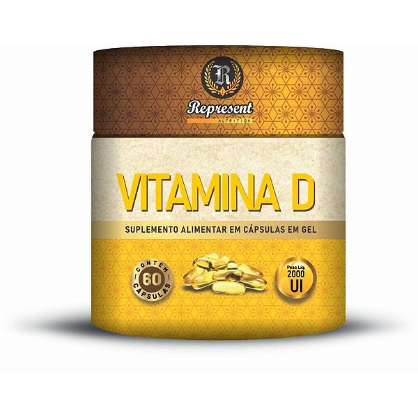 Vitamina D 60 cáps - Represent Nutrition