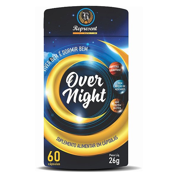 Over Night Estimulante Sono 60 cáps - Represent Nutrition