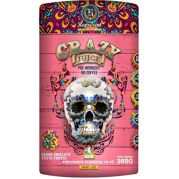 Crazy Juice, Pré Workout No Coffee - Represent Nutrition