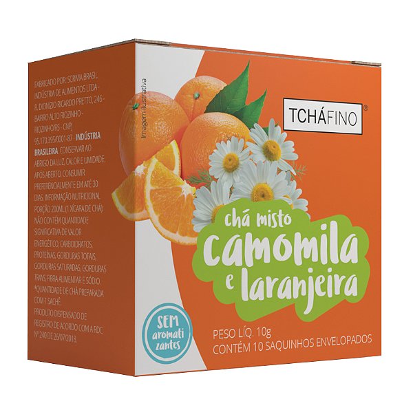 Chá de Camomila Com Laranjeira - Sachê 10un