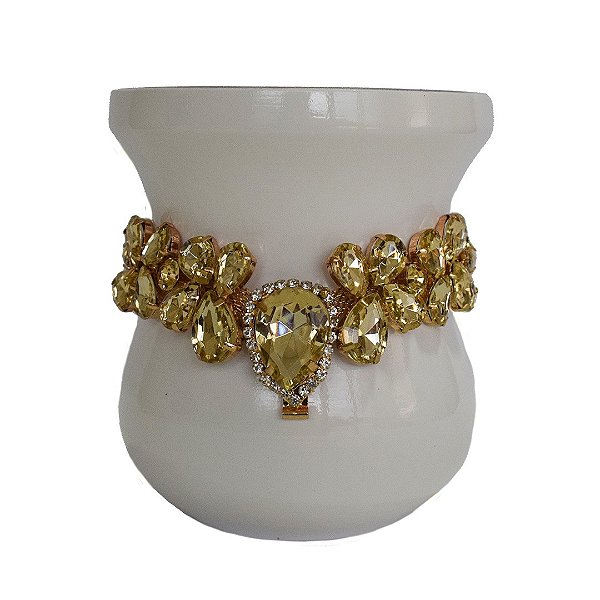 Chocker em Pedraria de Amarrar - Dourado