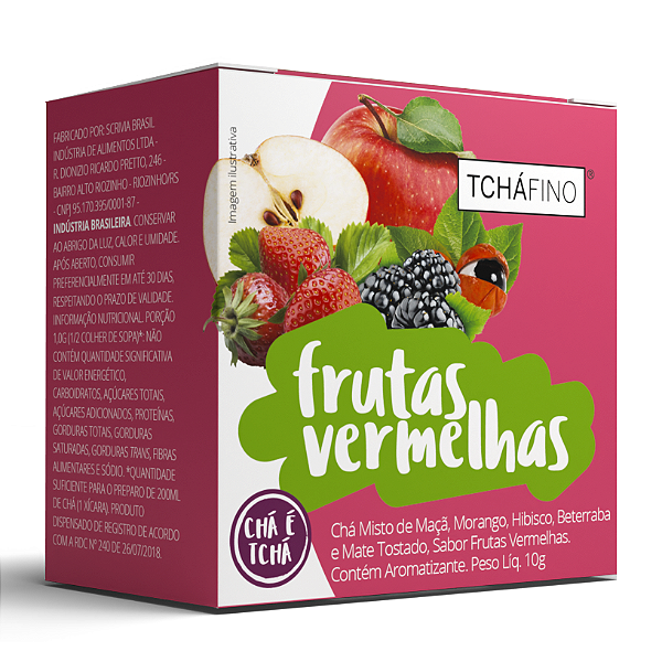 Chá de Frutas Vermelhas - Sachê 10un