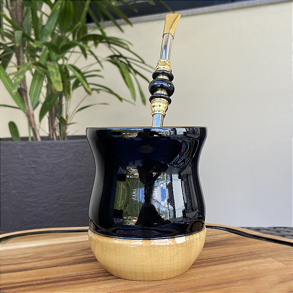 Kit Cuia Personalizada + Bomba Pedra Banhada