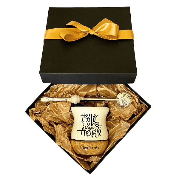 Presente Mãe - Cuia Personalizada + Bomba