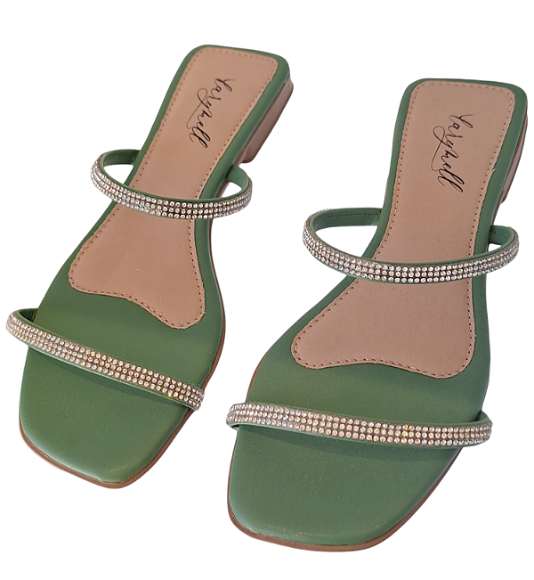 SHOE RASTEIRA VERDE ESCURO BRILHO