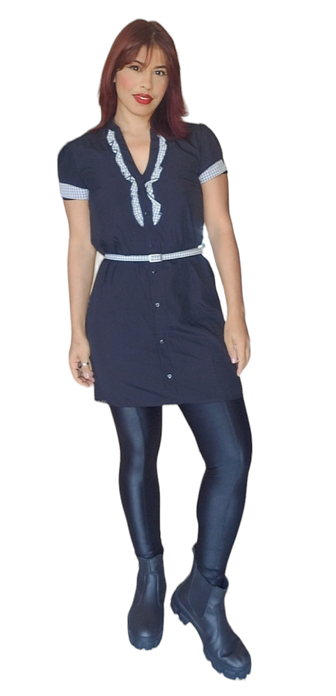 VESTIDO CURTO COLMEIA