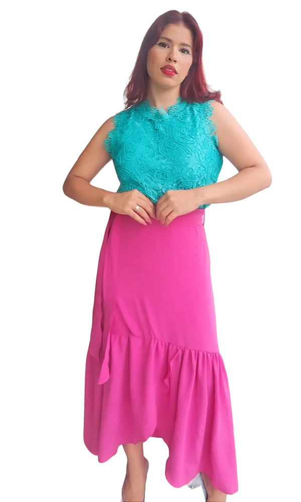 SAIA LONGA ROSA LISA