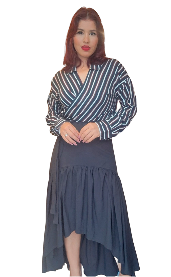 BLUSA SOCIAL MANGA LONGA LISTRAS