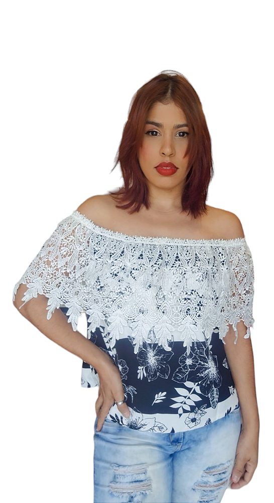 BLUSA CIGANINHA BABADO RENDA