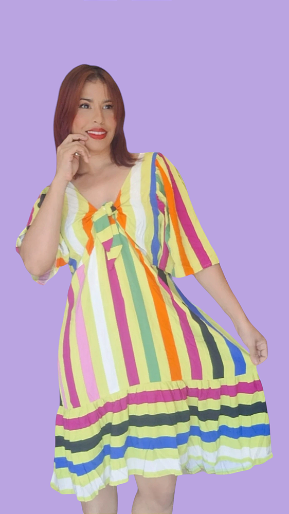 VESTIDO CURTO SARA ESTAMPADO