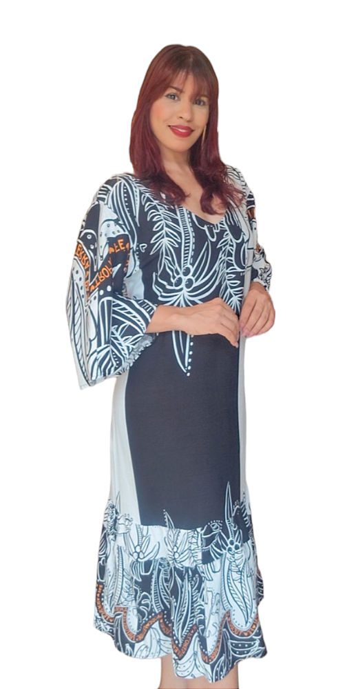 VESTIDO PLUS SIZE PIETRA ESTAMPADO