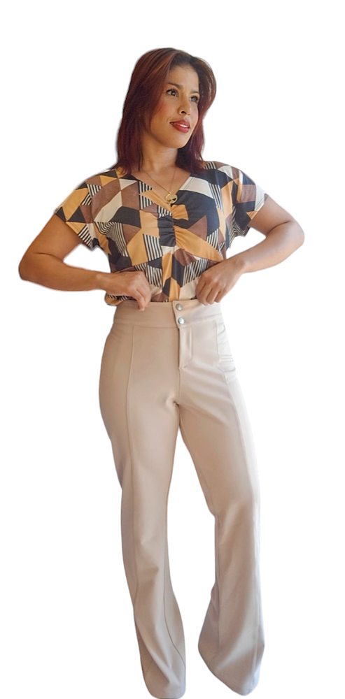 CALÇA MAURA CAQUI ACCOUTRE