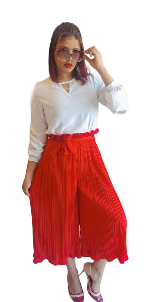 CALÇA SOCIAL PANTACOURT LISA PLISSADA