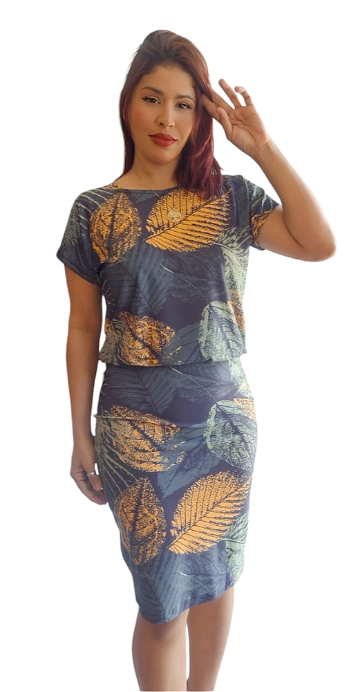 VESTIDO CURTO TUBINHO MIDI