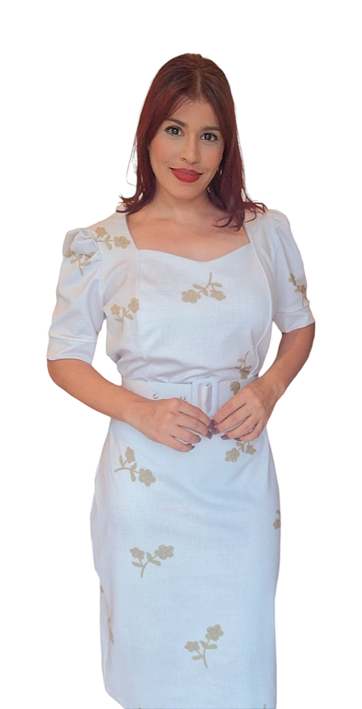 VESTIDO LONGO TUBINHO MIDI SILVESTRE