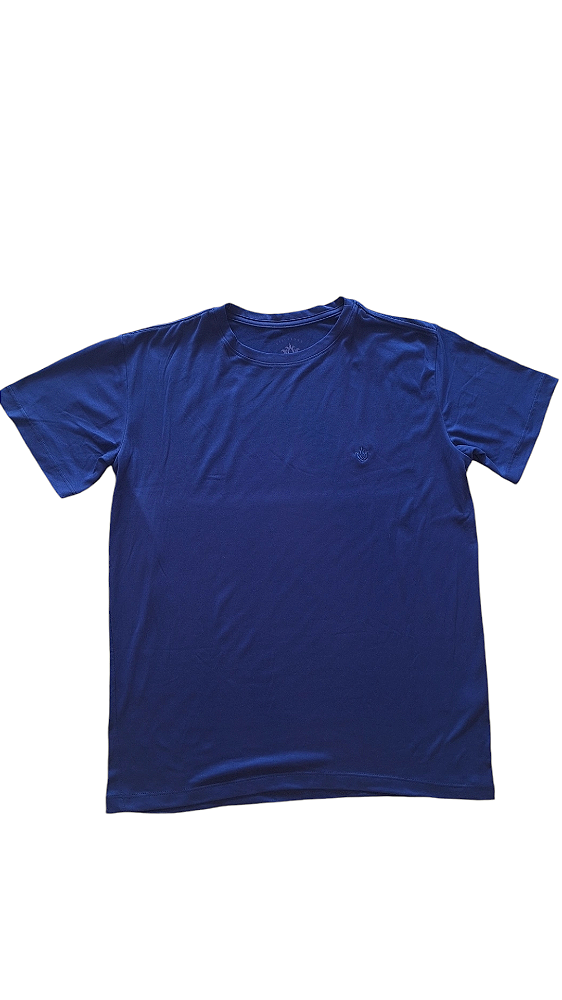 CAMISA GOLA CARECA BASICA LISA AZUL ROYAL