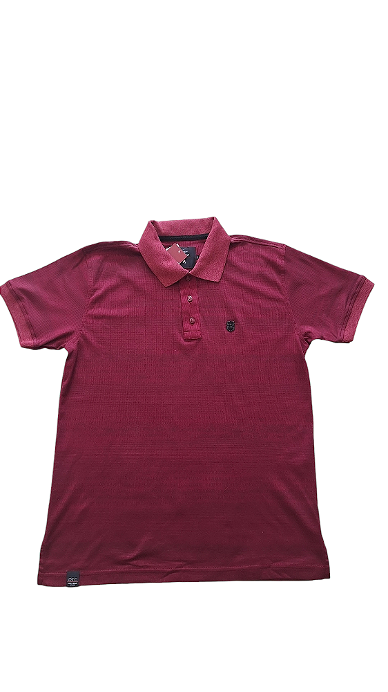CAMISA POLO MAGEM DTG VINHO