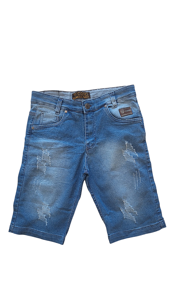 BERMUDA  MASCULINA  LAVAGEM CLARA DESTROYED