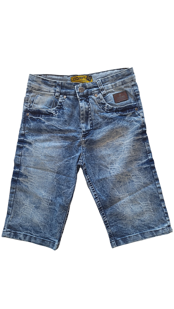 BERMUDA MASCULINA MANCHADA ESCURA CORIN