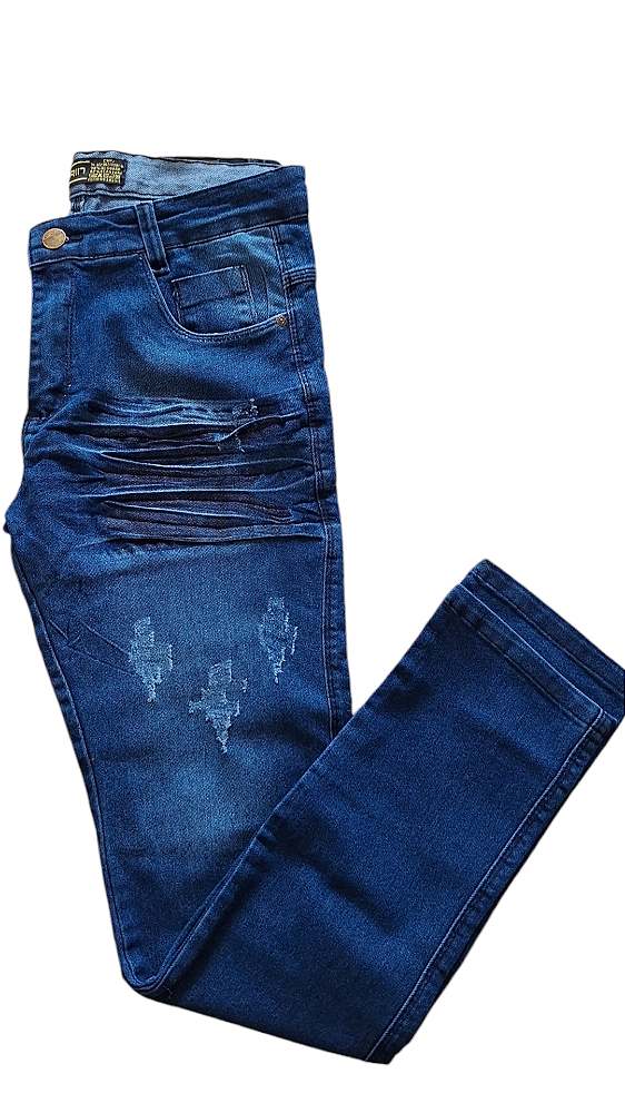 CALÇA  JEANS AUTHENTIC DENIM DESTROYED CORIN