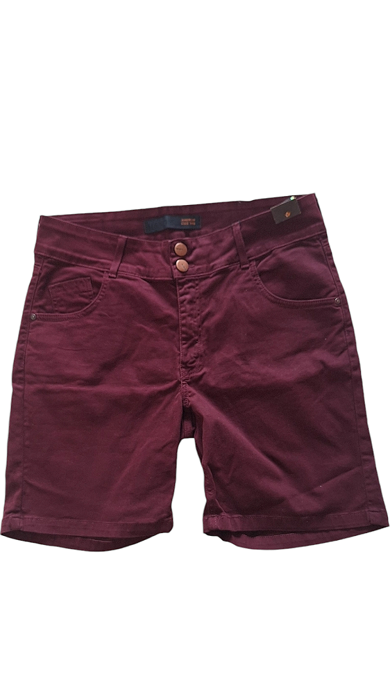 BERMUDA FEMININA PEDAL  COLOR PLUS SIZE SARJA