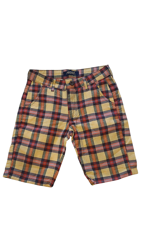 BERMUDA XADREZ COLORIDA ANDIRÁ