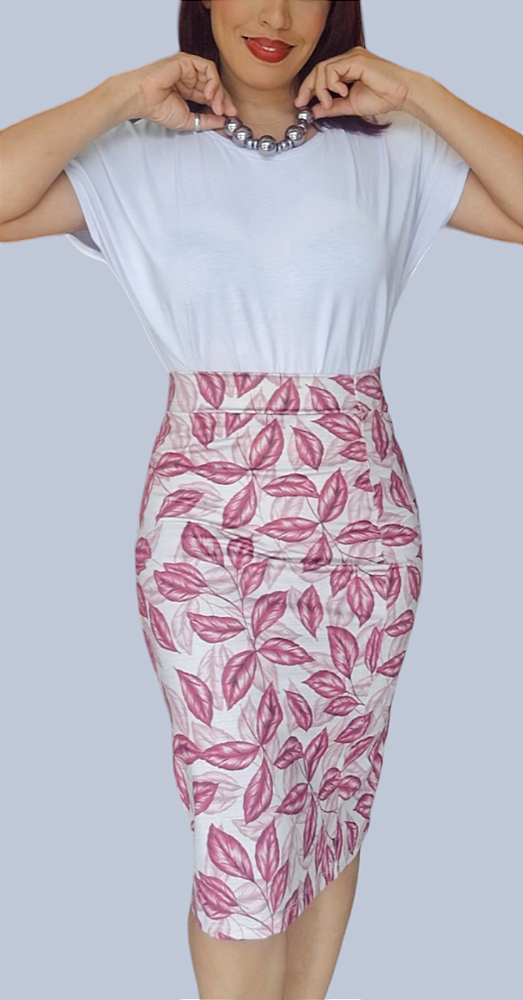 SAIA STILETTO RETA FOLHAGEM