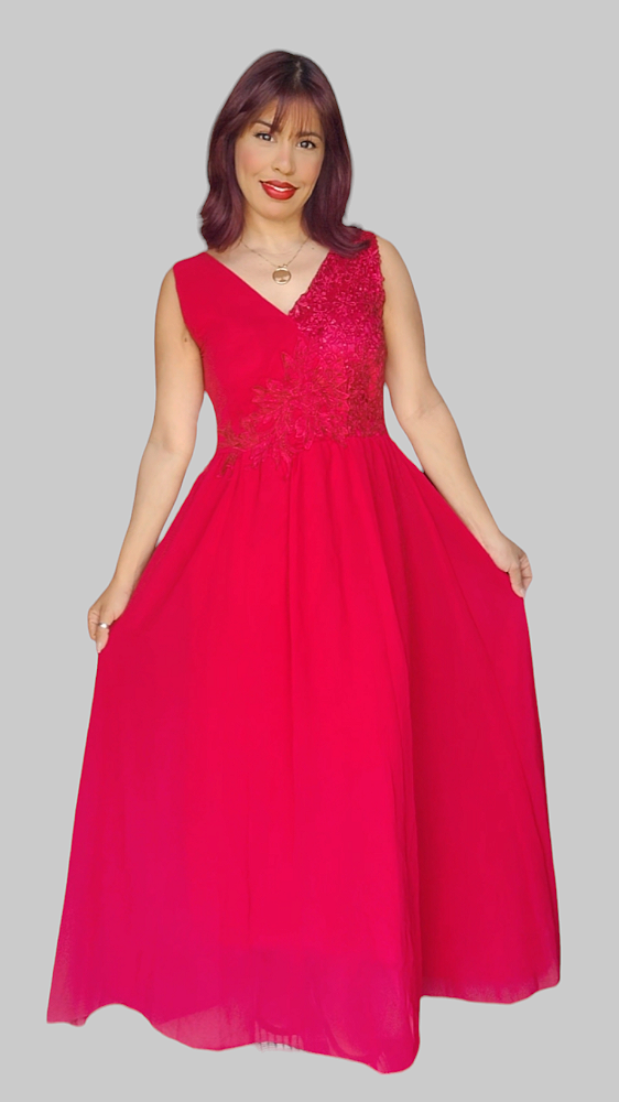 VESTIDO LONGO GUIPIR BRILHO LUREX