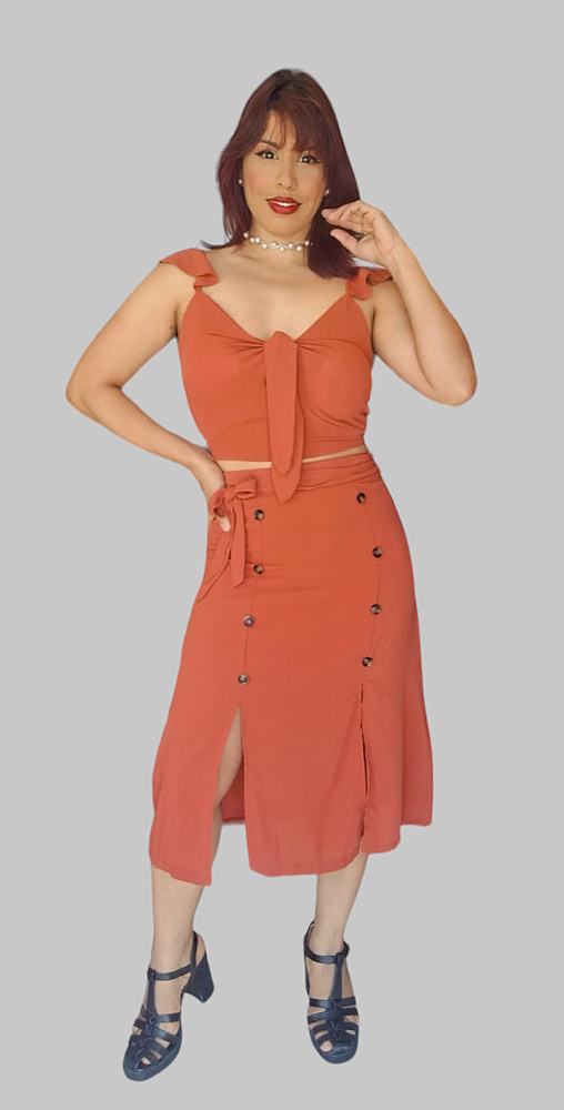 CONJUNTO CROPPED E SAIA  BRIANA